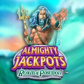 Almighty Jackpots – Realm of Poseidon logo by Novomatic Betflag Casino