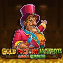 Official Jackpots logo: Gold Factory Jackpots Mega Moolah by Aurum Signature Studios at Betflag Casino